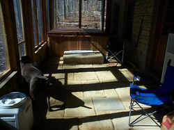 Square Cut Sandstone Covered Patio