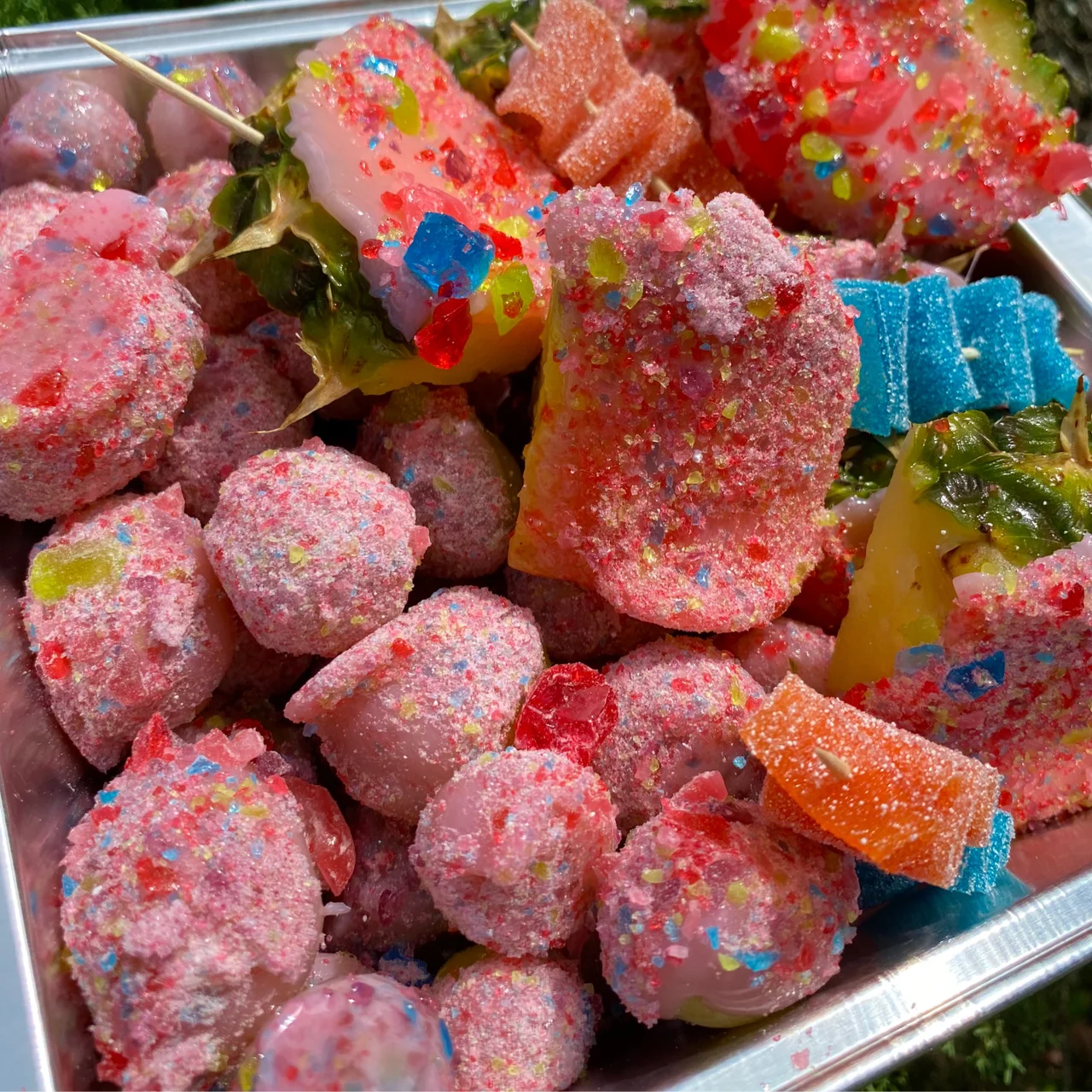 Arranged Food and Objects