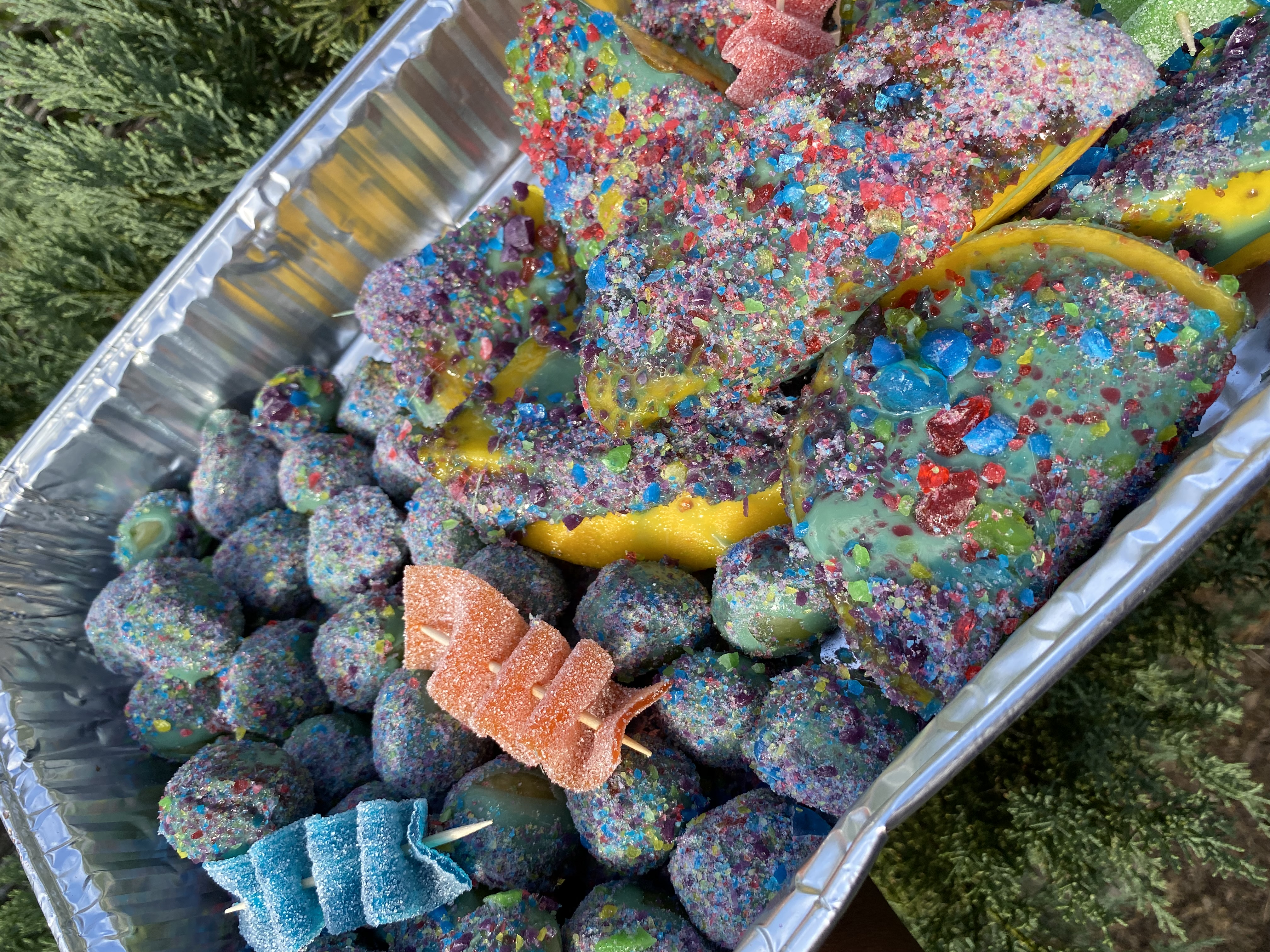 Arranged Food and Objects