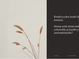 Kestävyys on kuollut. Kauan eläköön kestävyys!