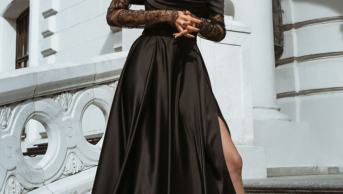 Шелковое вечернее платье CHARLI