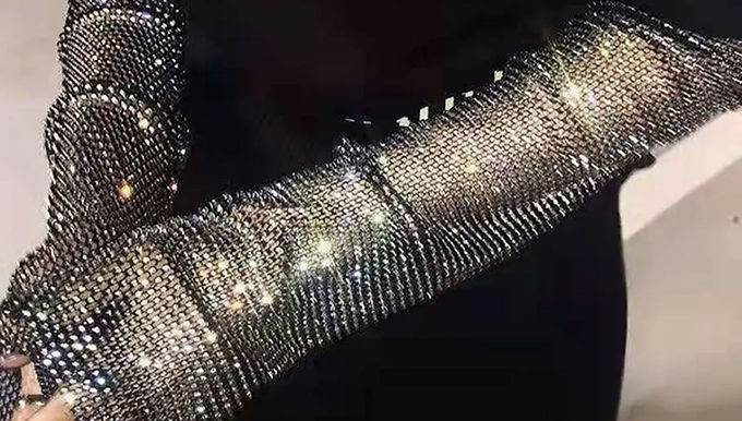 Съемные рукава со стразами