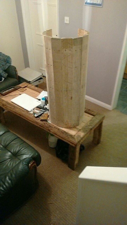 Thumbnail: Hand made reclaimed pallet wood barrels