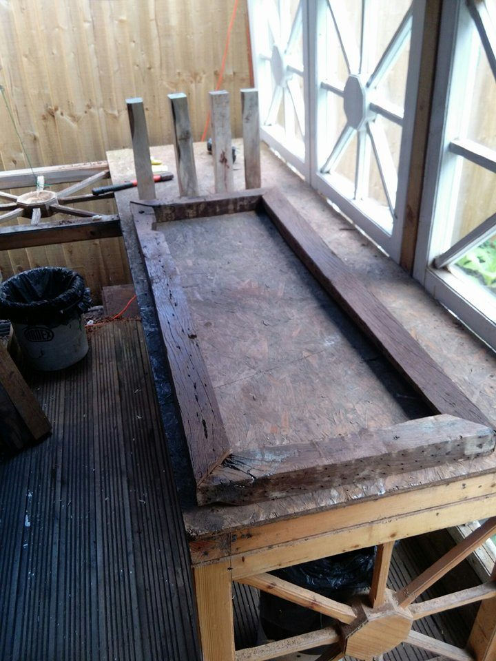 Thumbnail: Hand made recalimed hardwood coffee table