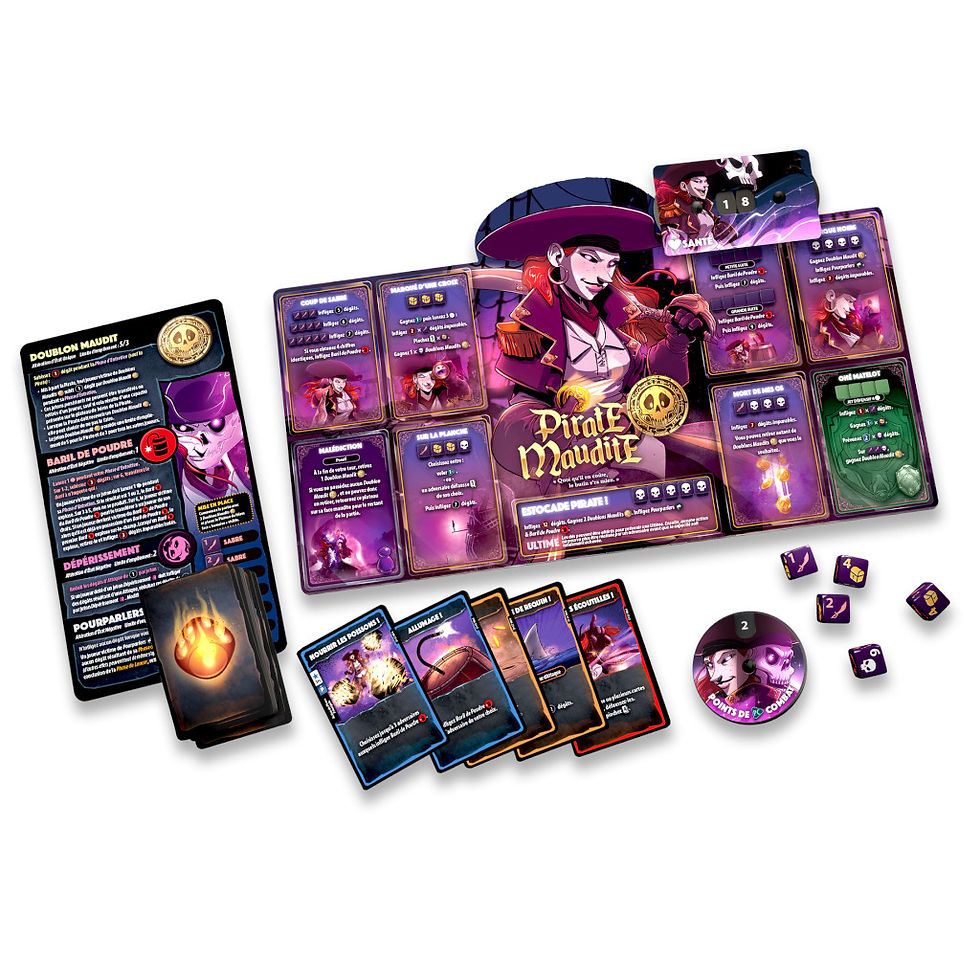 Miniature : Dice Throne S2 - pirate de l'air vs artificier