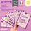 Miniature : Kit BabyShower thème violet - Aperçu des cartes, affiches et jeux.