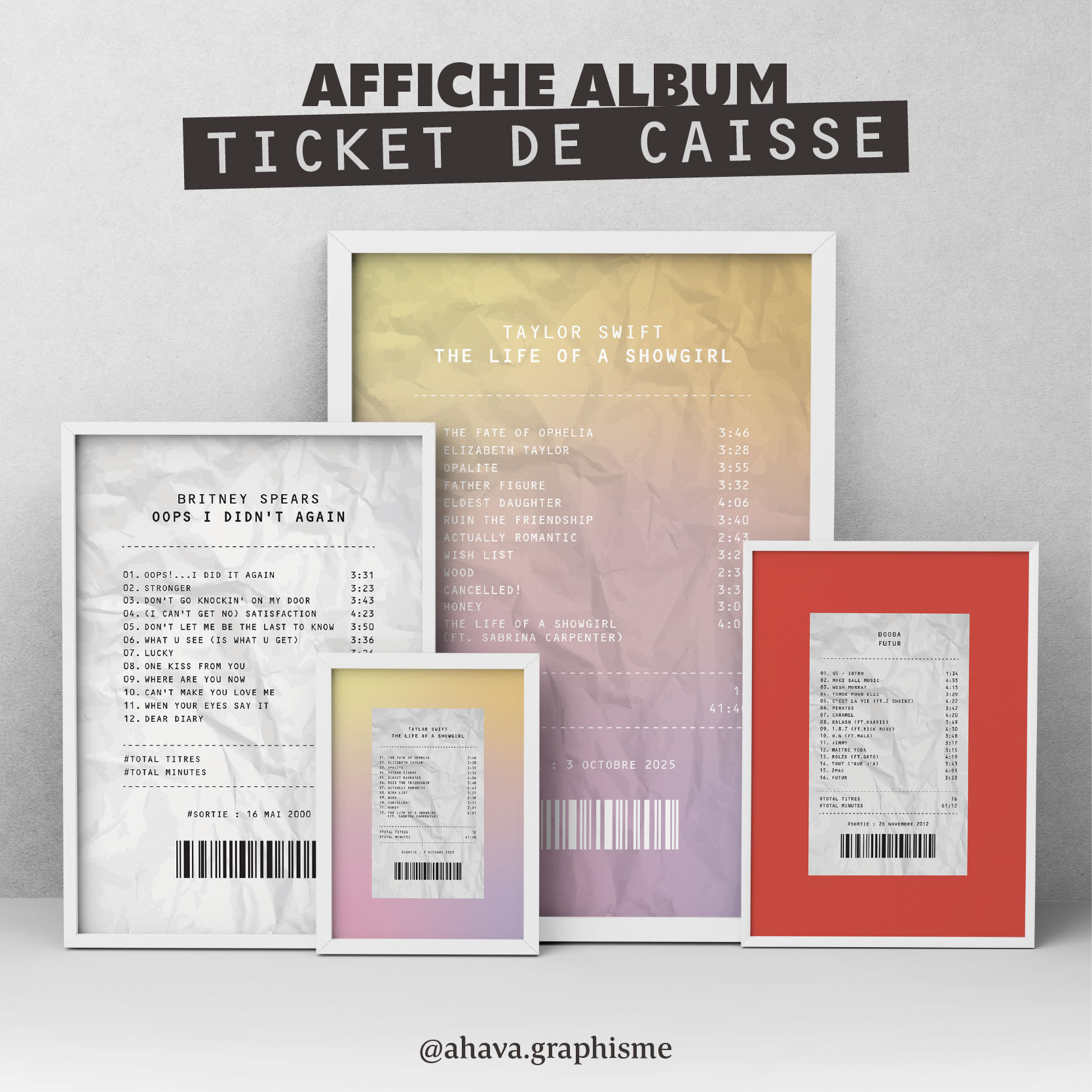 Affiche Album “Ticket de Caisse”