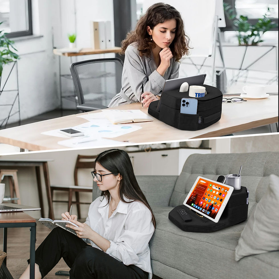 Octagonal Couch Cup Holder Tray Pillow
