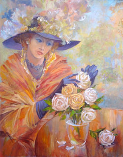 Дама с розами