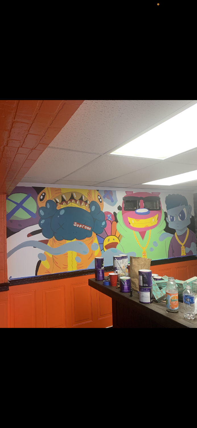 Concept for art room wall content media