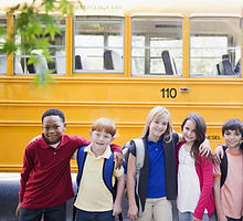 School Bus & Children