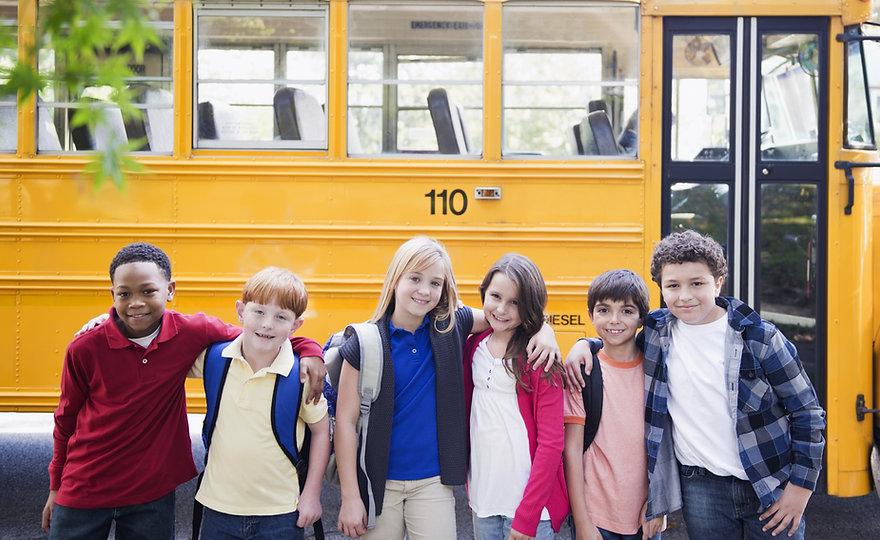 School Bus & Children