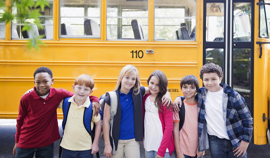 School Bus & Children