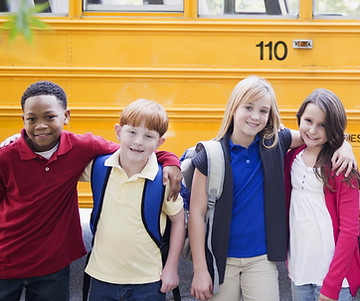 School Bus & Children