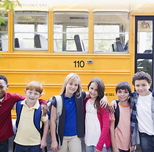 School Bus & Children