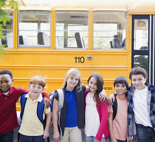 School Bus & Children