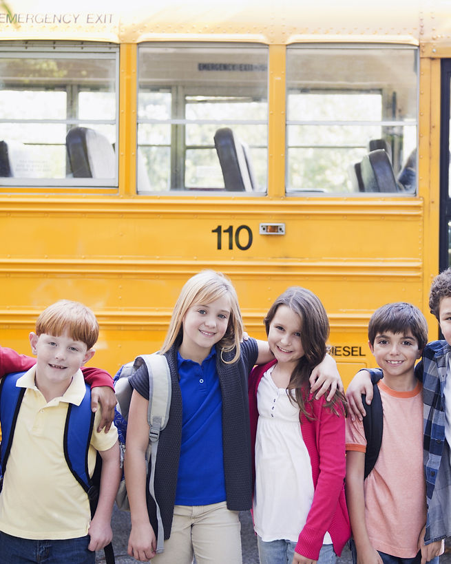 School Bus & Children