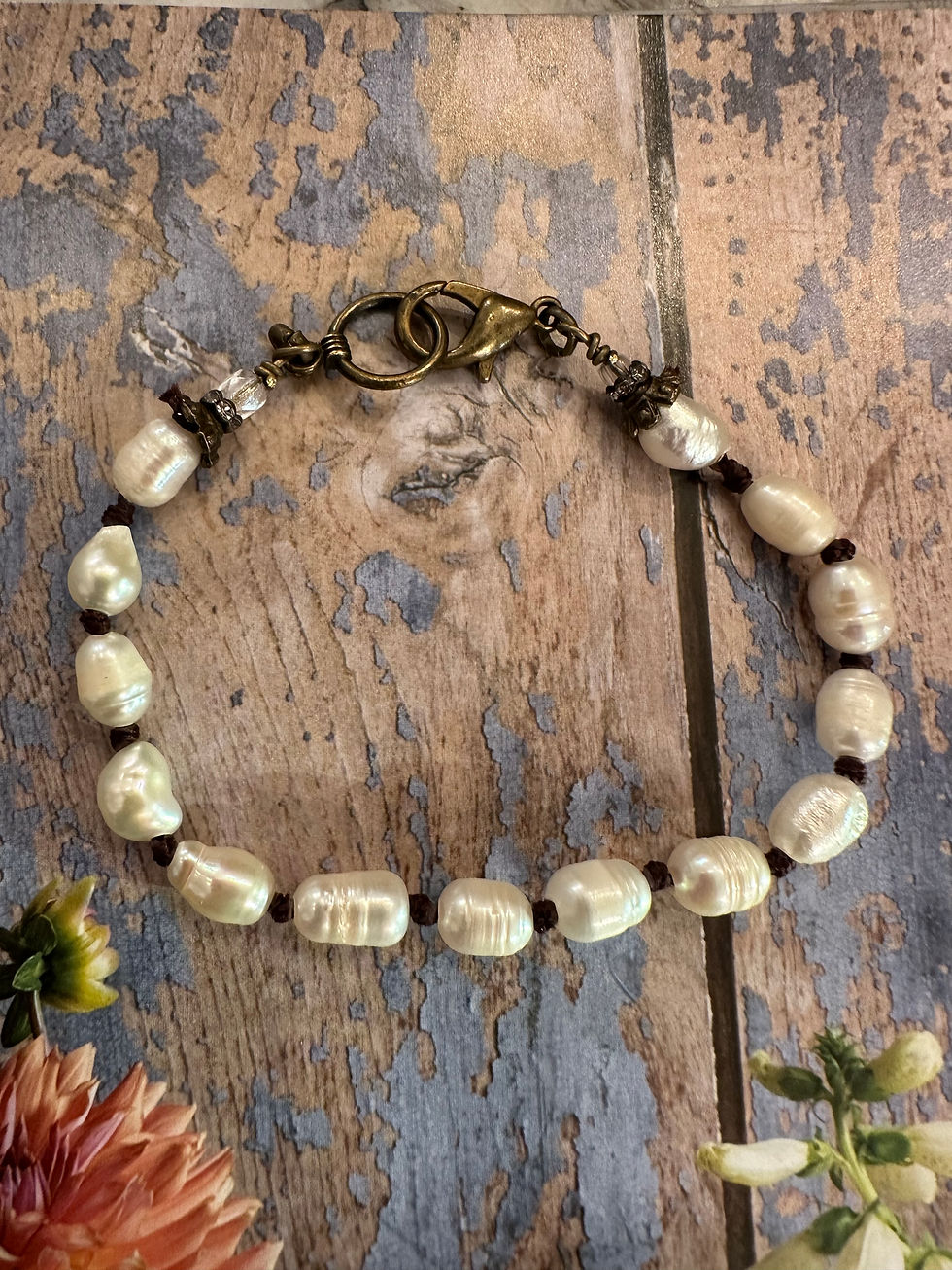 Thumbnail: Freshwater Pearl Bracelet- Give Me Liberty Collection