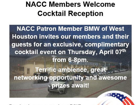 NACC Member Only Social Sponsored and Hosted by BMW of West Houston