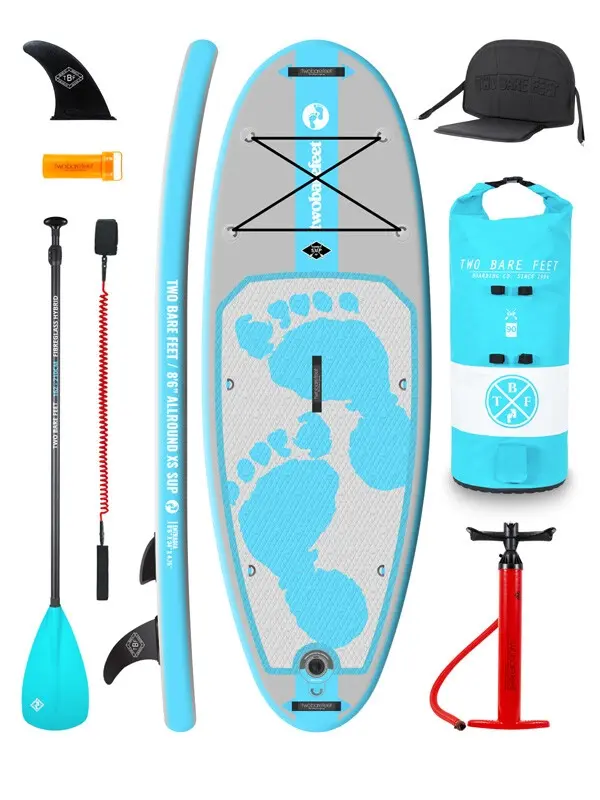 Two Bare Feet Entradia  XS 8'6" Allround SUP - DELUXE FIBREGLASS HYBRID PACK