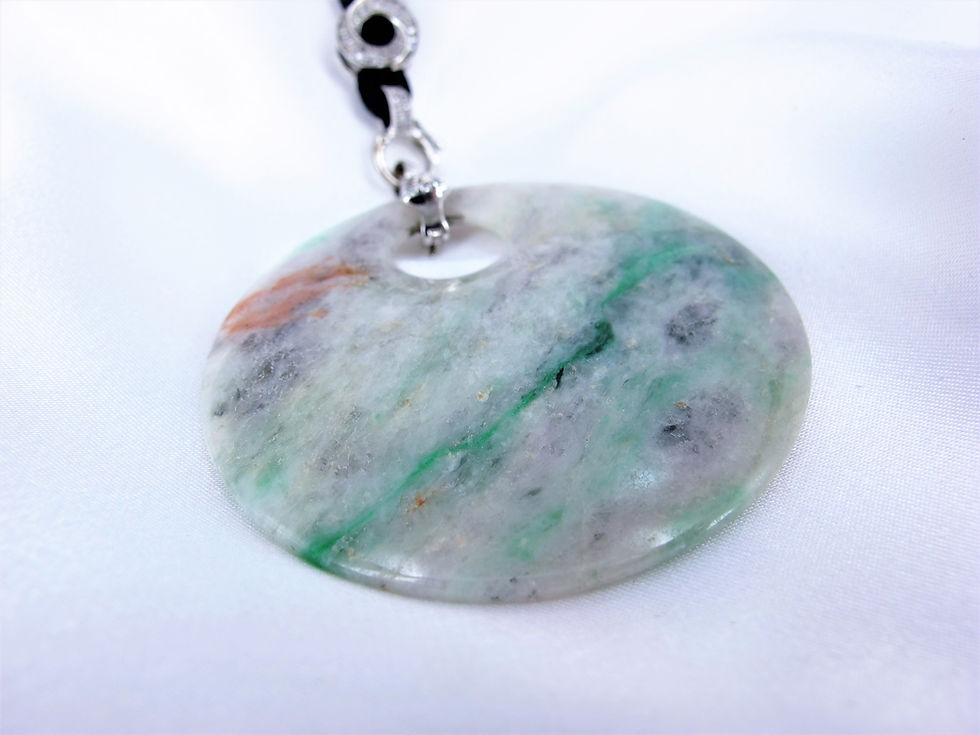 縮圖：JCj 106N Jade 翡翠 Big Coco Pendant Necklace