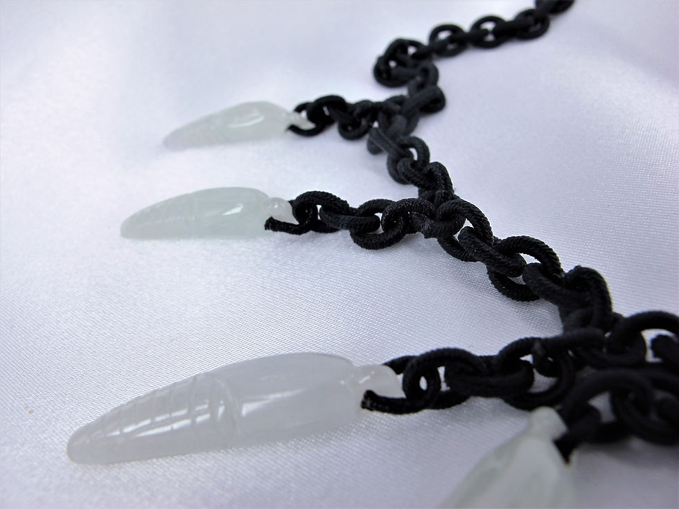 縮圖：JCj 207N Jade 翡翠 "Seven Corns" Necklace