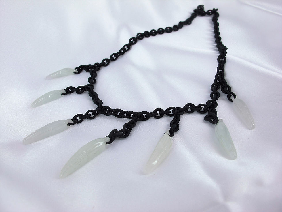 縮圖：JCj 207N Jade 翡翠 "Seven Corns" Necklace