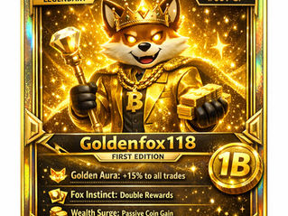 Goldenfox118 Arrives – The First 1B Coin Trading Card!