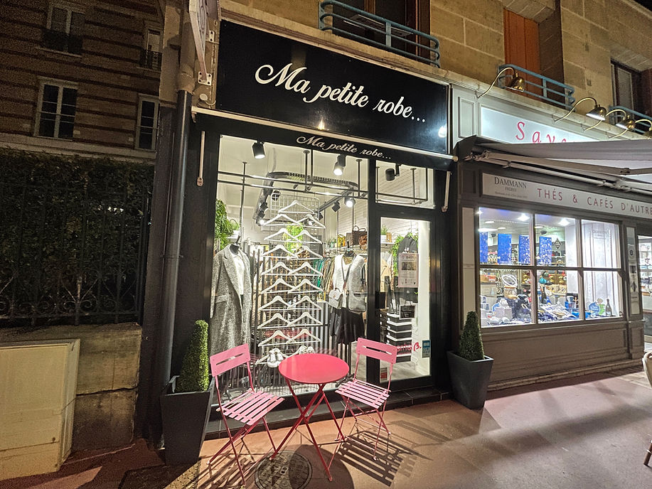 La vitrine de la boutique