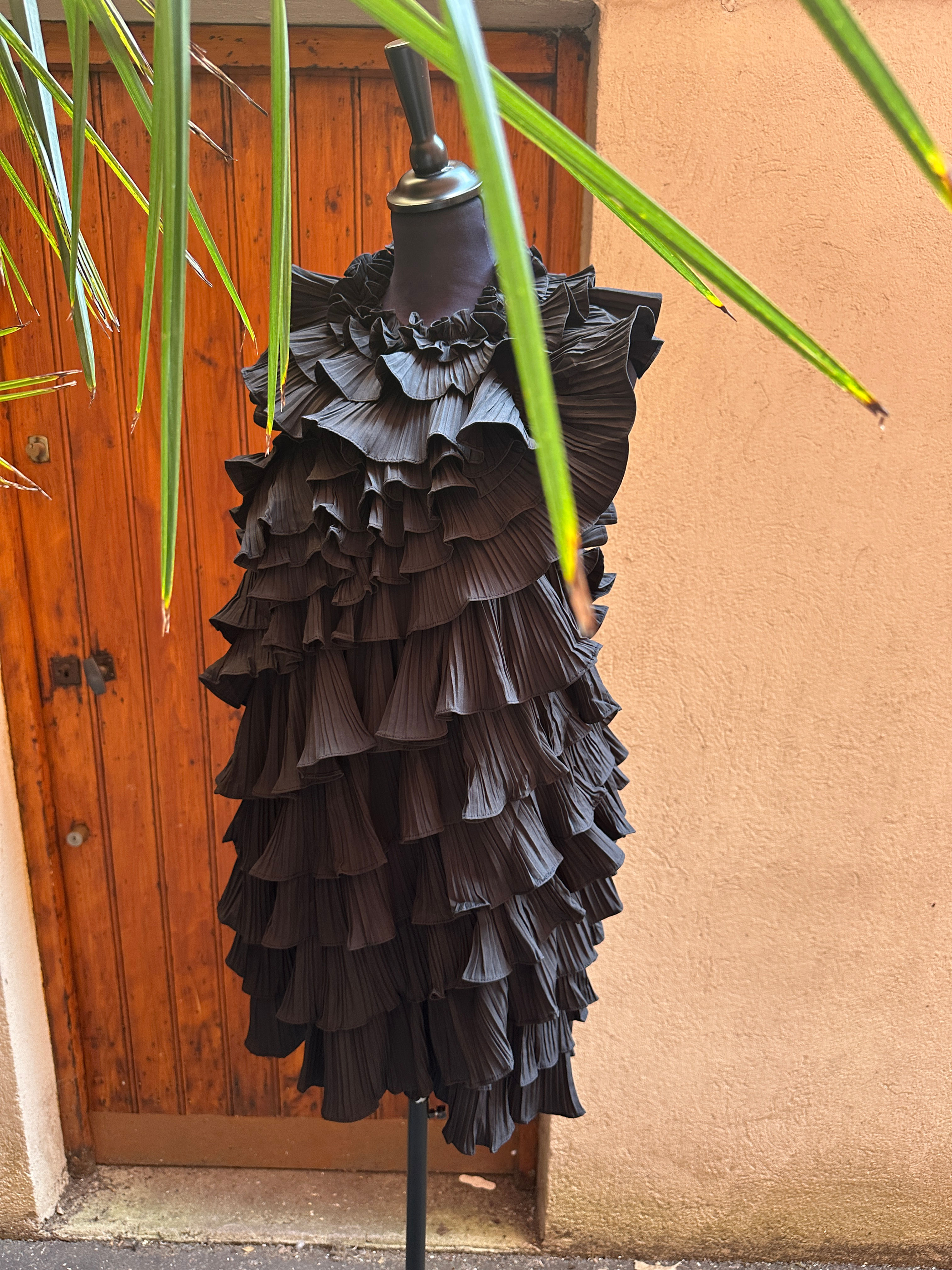 Robe Froufrou dos nu noir