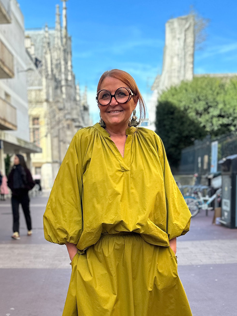 Miniature : Blouse ballon olive