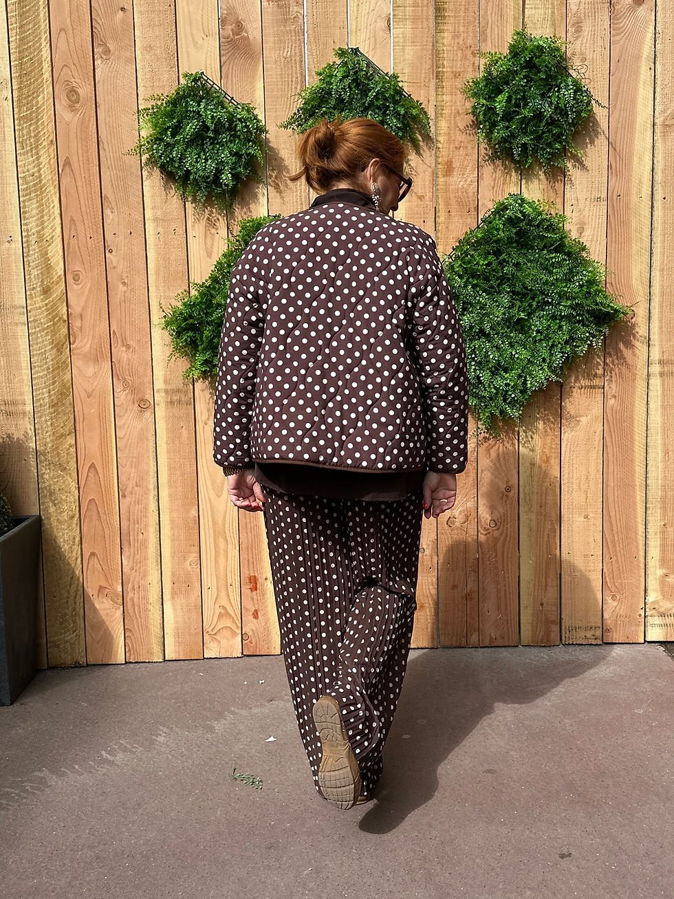 Miniature : Veste matelassée pois choco