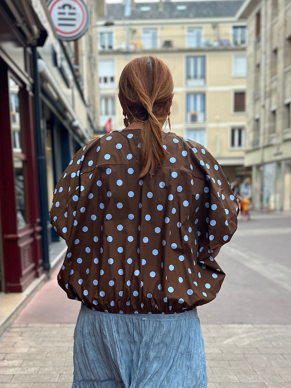 Miniature : Blouse boule pois choco