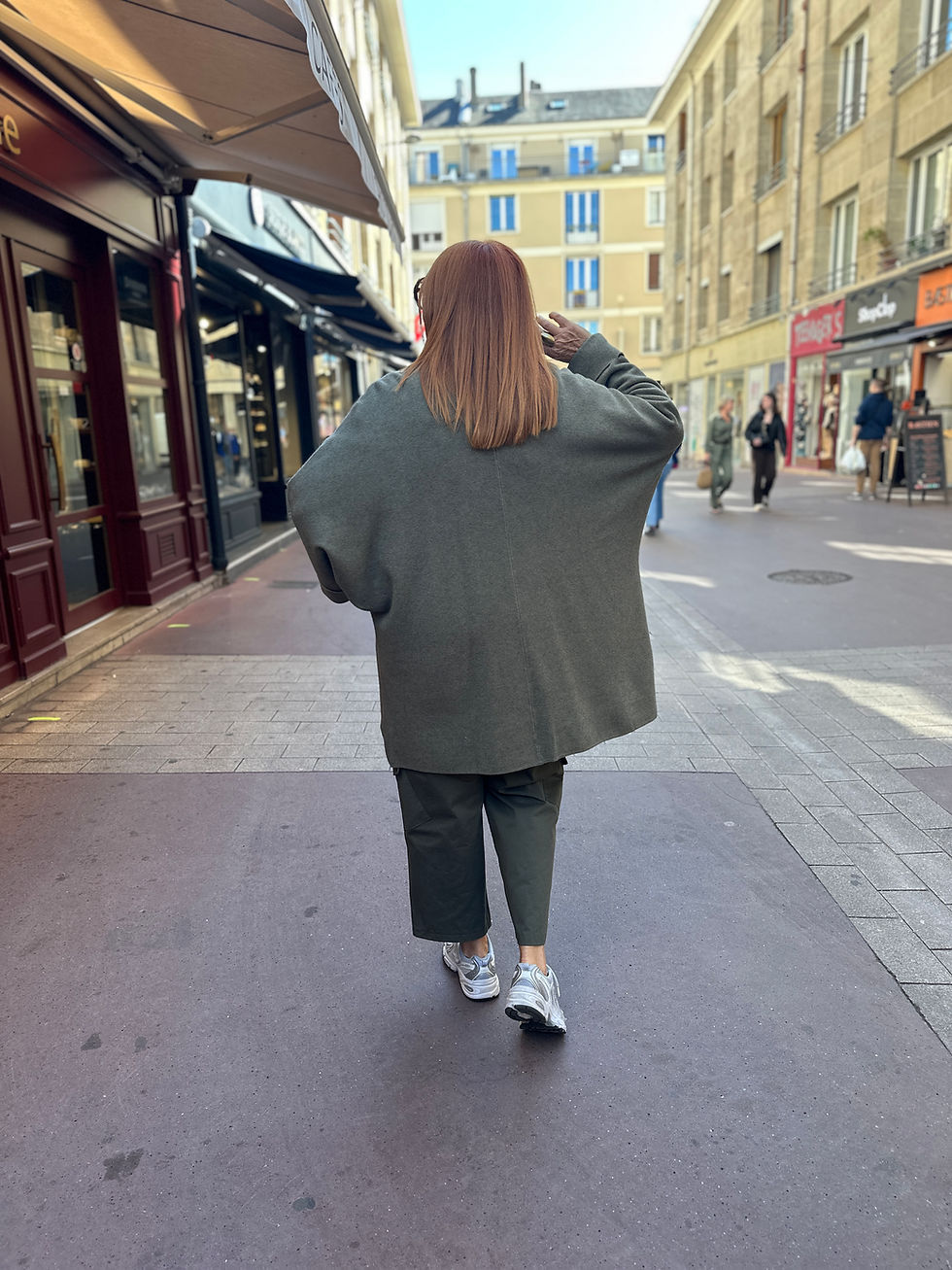Miniature : Gilet Kimono kaki