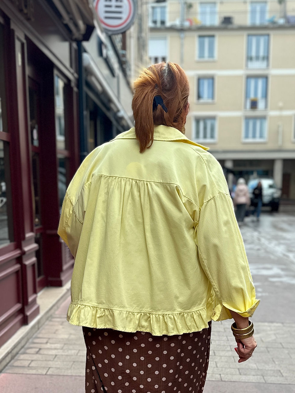 Miniature : Chemise volantēe jaune