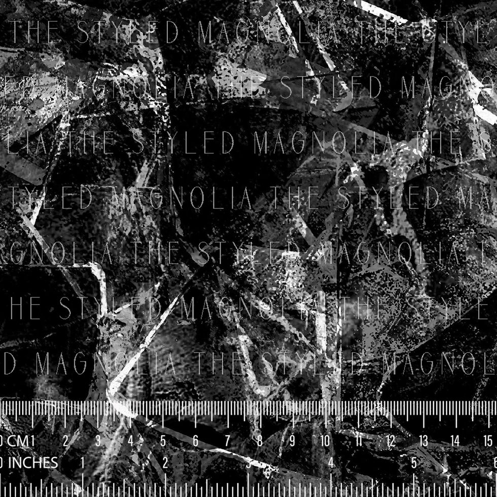 Thumbnail: REMNANT: 46IN LUXURY COTTON - MONOCHROME SHATTERED GLASS