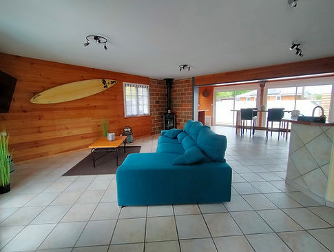 dining area and TV lounge area with sofa