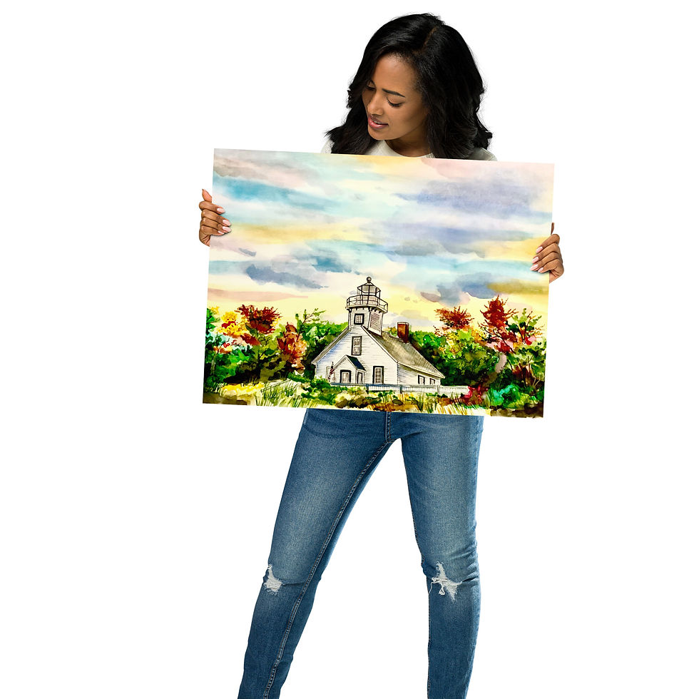 Thumbnail: Mission Point Lighthouse Late Fall Art Print