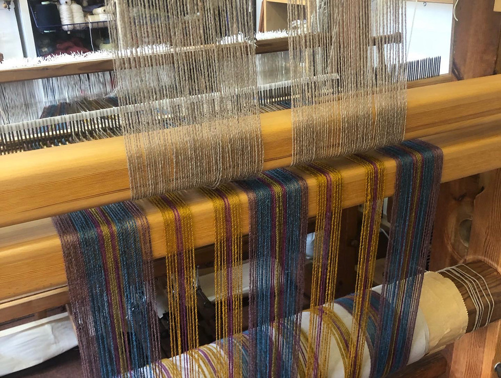 The warp on the beams