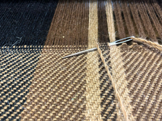 Securing the tassels