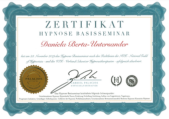 Zertifikat Hypnose