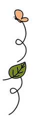 Butterfly and Leaf Doodle