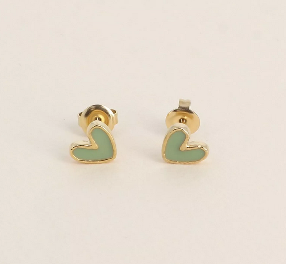Miniature : Boucles d'oreilles à puce coeur