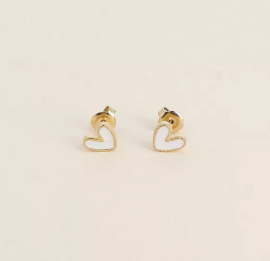 Miniature : Boucles d'oreilles à puce coeur