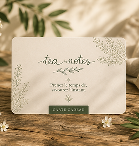 Carte cadeau Tea Notes