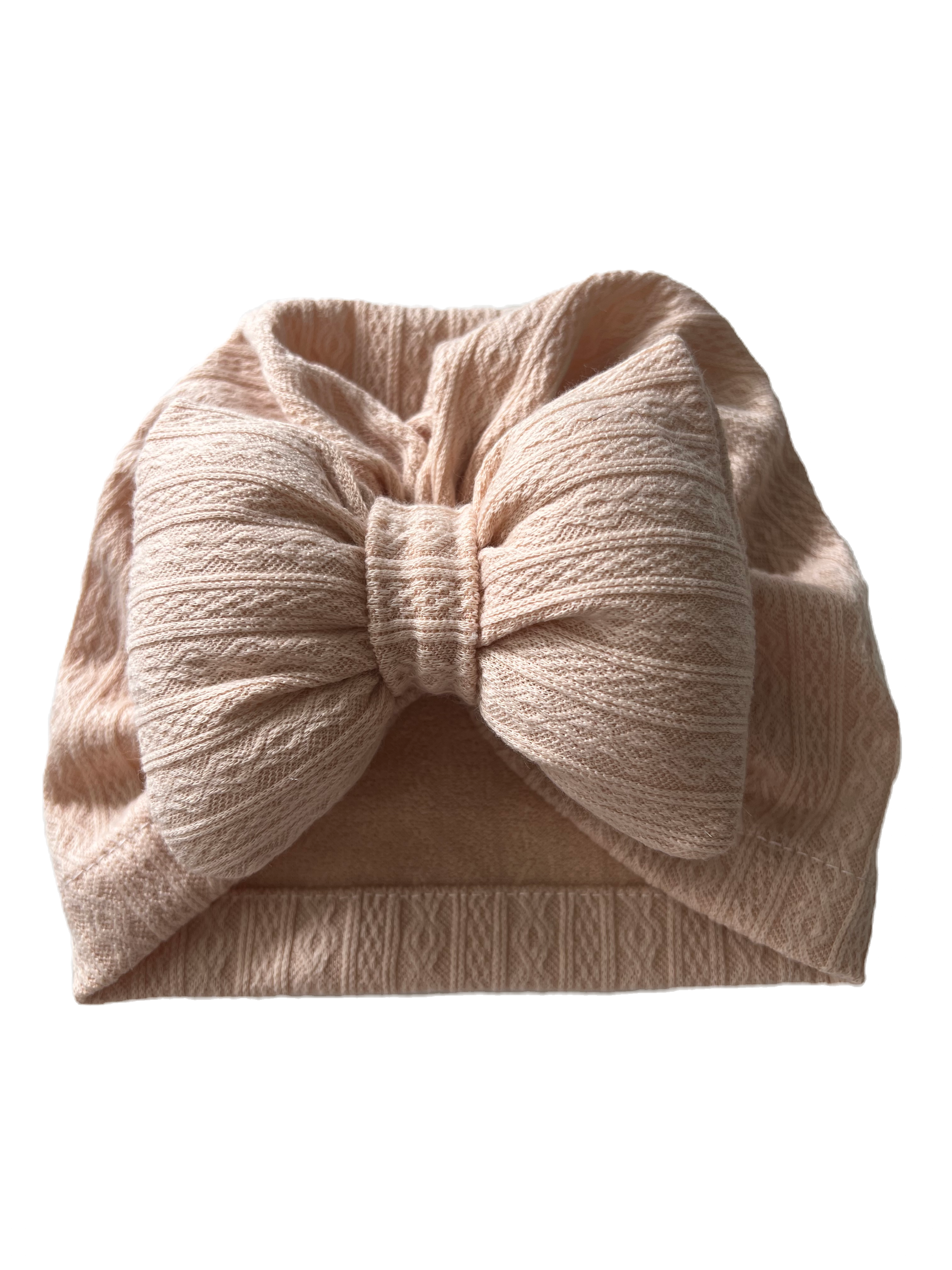 Dusty Pink Beanie Bow