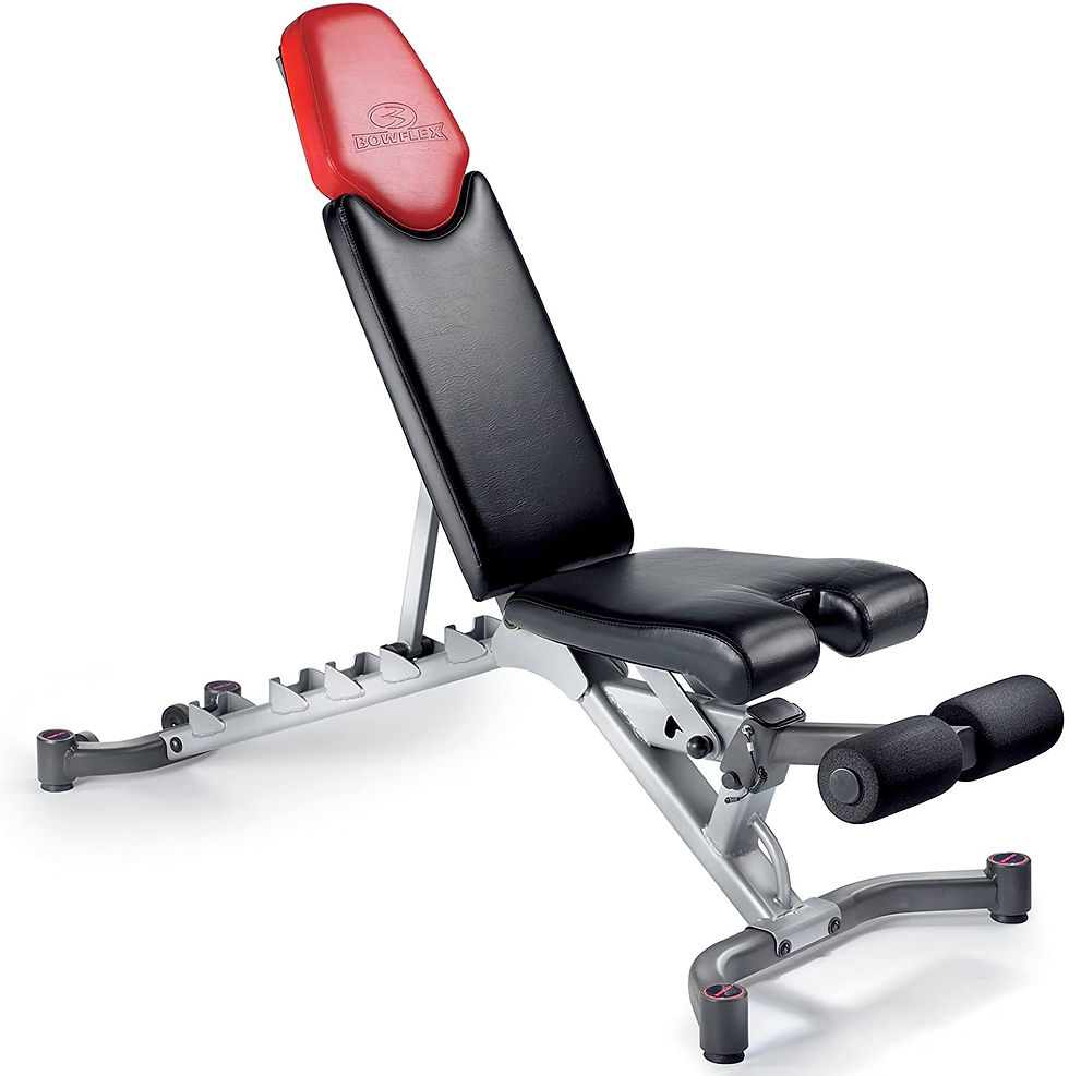 Thumbnail: Durable Adjustable Bench With High Density Foam Ankle Rollers Free Weight Bench