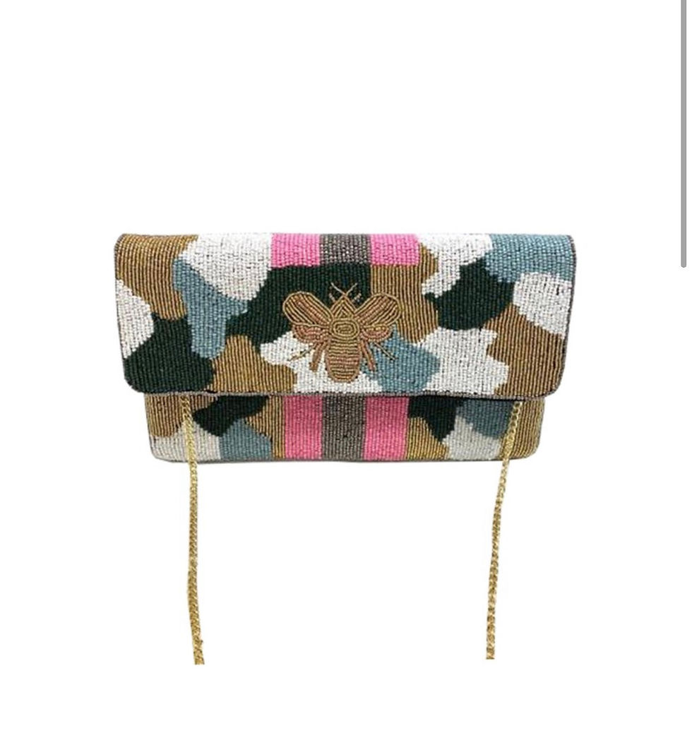 Thumbnail: Beaded Clutch-Hand made 