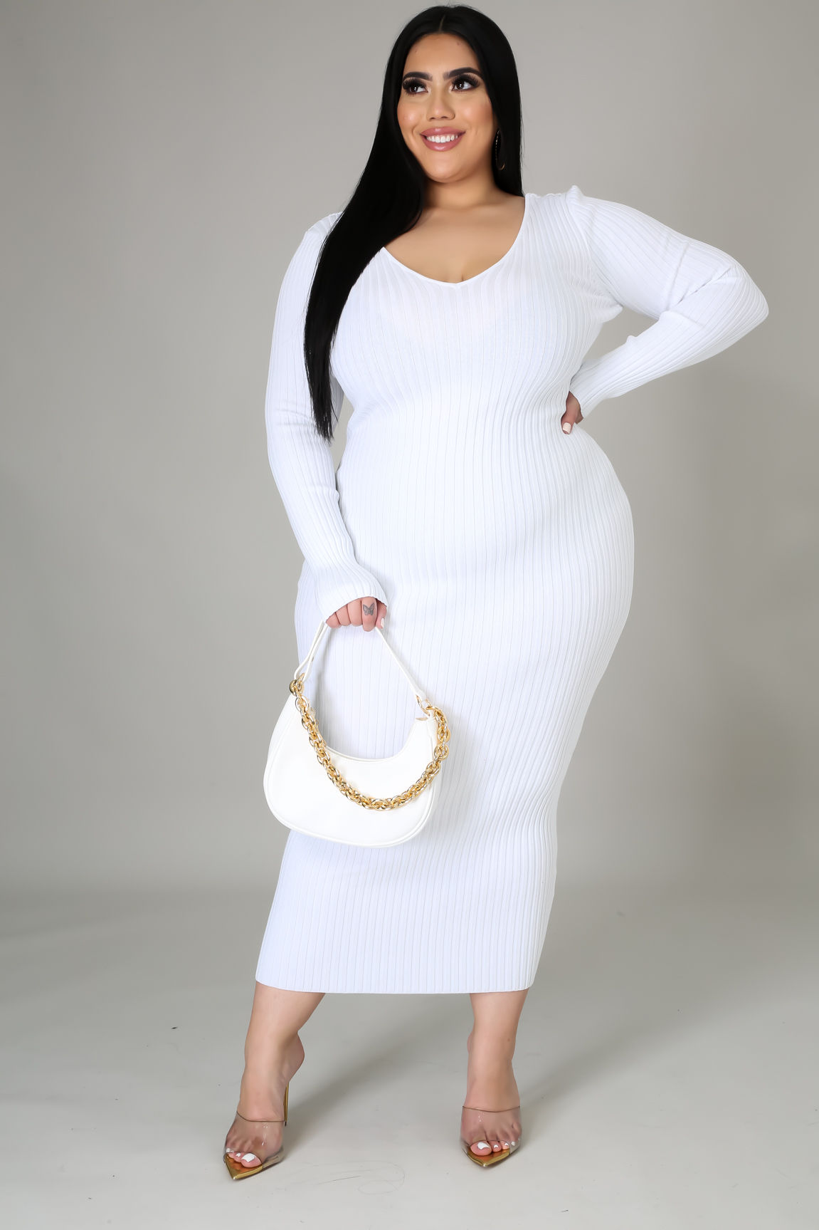 Ribbed Midi