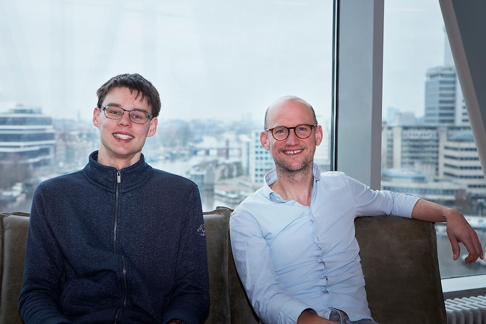 Damian Schoonderbeek en Eljakim Koopman bij Waternet